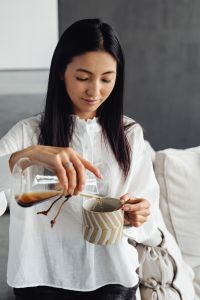 Kaboompics - Coffee Pouring Ritual in Warm Natural Light