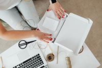Kaboompics - Folding White Tissue Paper for Minimal E-Commerce Packaging