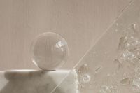 Kaboompics - Clear Sphere Behind Ice Textured Glass