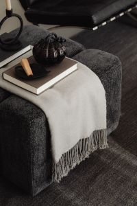 Kaboompics - Dark Armchair Halloween Book and Pumpkin Decor