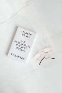 Kaboompics - White Design Book And Eyeglasses Flat Lay On Marble