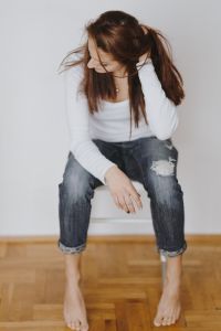 Kaboompics - Beautiful young woman reading a book
