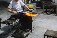Kaboompics - Wide View of a Glassblower Working Beside the Murano Furnace