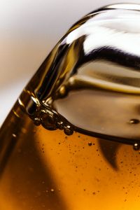 Kaboompics - Amber Liquid and Glass Bubble Edge