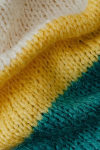 Kaboompics - Yellow and Teal Sweater Knit Texture