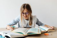 Kaboompics - Open Textbook with Copy Space for Education