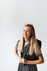 Kaboompics - Happy Student Wearing School Backpack