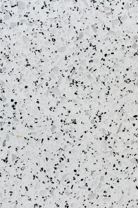 Kaboompics - White Terrazzo with Black and Gray Chips - Speckled Stone Texture