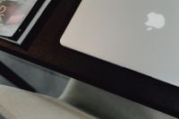 Kaboompics - Stylish workspace with MacBook computer on home or studio