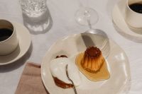 Kaboompics - Crème Caramel and Mousse Dessert Plate with Coffee