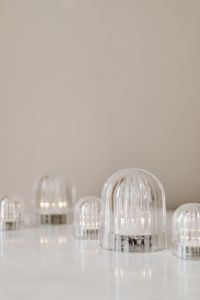 Kaboompics - Clear Glass Dome Ornaments With Negative Space