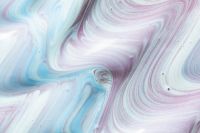 Kaboompics - Icy Blue and Lavender Marbled Paint with Blush Highlights for Modern Branding