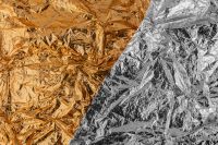 Kaboompics - Rose Gold & Silver Foil Texture Background