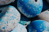 Kaboompics - Blue painted concrete offshore dams