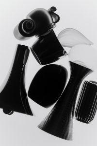 Kaboompics - Black Perfume Bottles Still Life Composition
