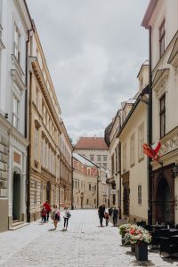Kaboompics - Pedestrians on a Narrow Krakow Old Town Street
