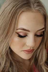 Kaboompics - Woman with Pink Eyeshadow and Closed Eyes