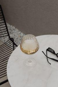 Kaboompics - Vertical Patio Aperitif With Wine and Sunglasses
