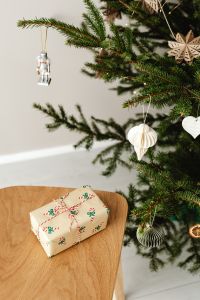 Kaboompics - Christmas Gift and Paper Ornaments under Tree