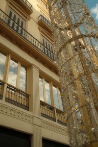 Kaboompics - Malaga Street with Decorative Light Canopy
