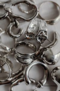 Kaboompics - Chrome Jewelry and Rings Macro Still Life