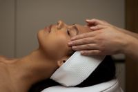 Kaboompics - Gentle Facial Massage at Treatment Bed