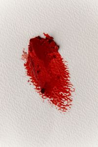 Kaboompics - Red Lipstick Brush Swatch