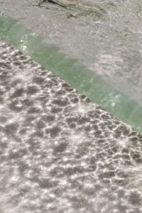 Kaboompics - Soft-Focus Glass Surface with Diagonal Speckled Texture and Green Edge