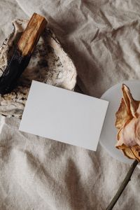 Beige Linen Business Card Mockups for Branding and Stationery Design