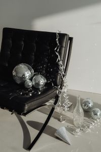 New Year's Eve Party Aftermath with Disco Balls & Confetti