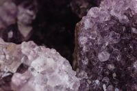 Kaboompics - Amethyst Geode on Dark Background with Copy Space for Wellness and Crystal Design