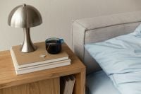 Kaboompics - Green Tea Books and Mushroom Lamp on Bedside Table
