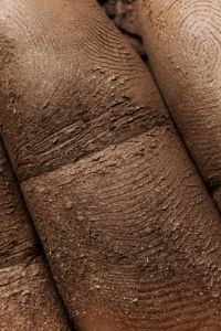 Kaboompics - Brown Makeup Powder Texture Close Up