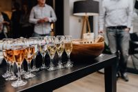 Kaboompics - Glasses with white wine and champagne