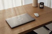 Kaboompics - Minimal Work From Home Desk with Laptop and Mouse