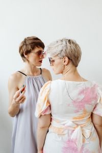 Kaboompics - Two Women Looking at Each Other During Pride Body Painting
