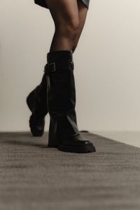 Kaboompics - Close-Up of Tall Black Leather Boots