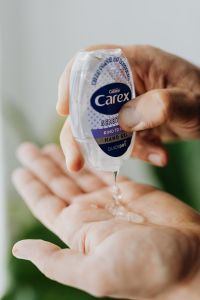 Kaboompics - Close-Up of Carex Sanitizer Gel Poured onto Hand