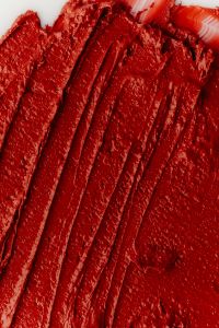 Kaboompics - Red Lipstick Swatch Close Up
