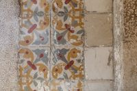 Kaboompics - Colorful Vintage Ceramic Tiles beside Neutral Stone Wall