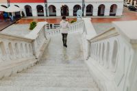 Kaboompics - White Staircase with Decorative Balustrade