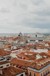 Kaboompics - Madrid Rooftops and Historic Skyline Beneath Overcast Clouds