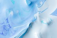 Kaboompics - Pale Blue Fluid Marble with White Flowing Lines
