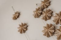 Kaboompics - Minimal Wooden Snowflake Wall Decor