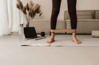 Kaboompics - Health And Wellness - Yoga and exercise at home