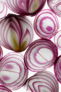 Kaboompics - Red Onion Slices in Backlight
