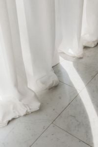 Kaboompics - Cloud Dancer White Curtains and Sunlit Floor