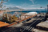 Kaboompics - Naples Waterfront Road With Vesuvius Across the Bay