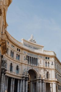 Kaboompics - Galleria Umberto I Entrance Framed by Curved Facade in Naples