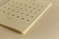 Kaboompics - Minimal Calendar Page With Dates and Copy Space
